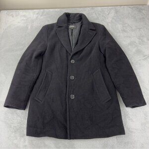 Mackage Dillon Black Wool Cashmere Blend Coat Medium